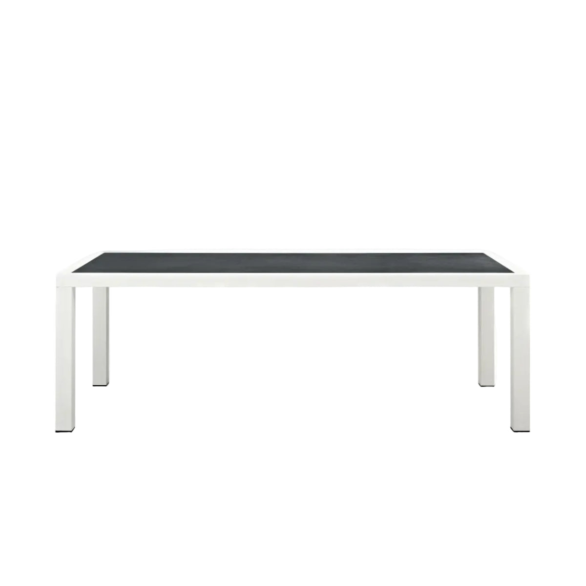 Stance 90.5" Outdoor Patio Dining Table — Aluminum Frame with Spray Stone Glass Top