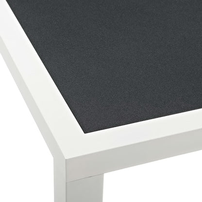 Stance 90.5" Outdoor Patio Dining Table — Aluminum Frame with Spray Stone Glass Top