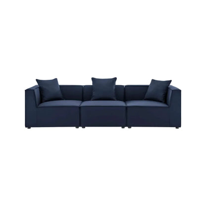 Saybrook 3-Piece Outdoor Patio Upholstered Sectional Sofa
