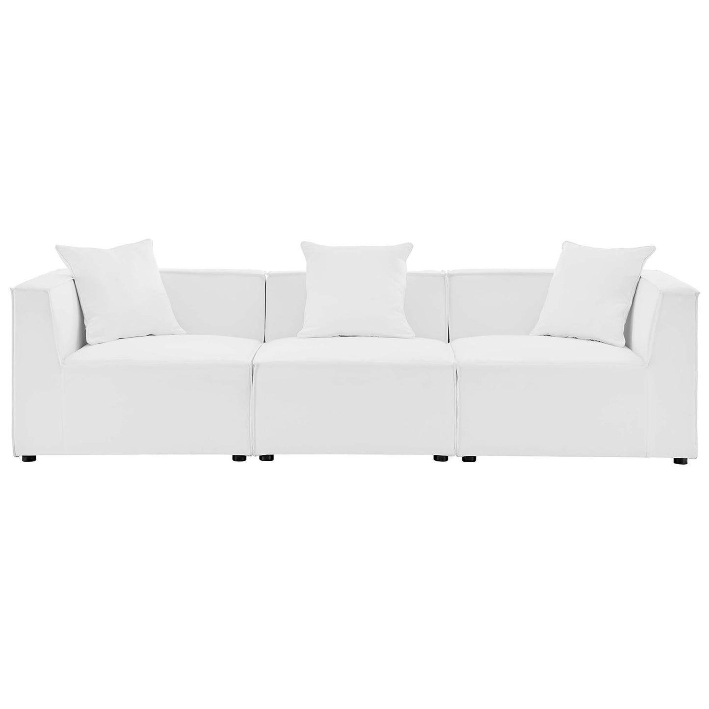 Saybrook 3-Piece Outdoor Patio Upholstered Sectional Sofa