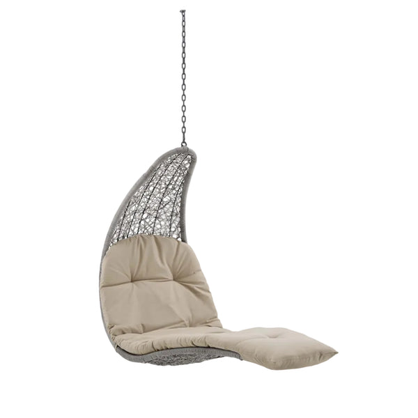 Landscape Hanging Chaise Lounge Outdoor Patio Swing Chair by Modway