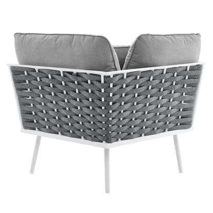 Stance Outdoor Patio Aluminum Large Sectional Sofa by Modway