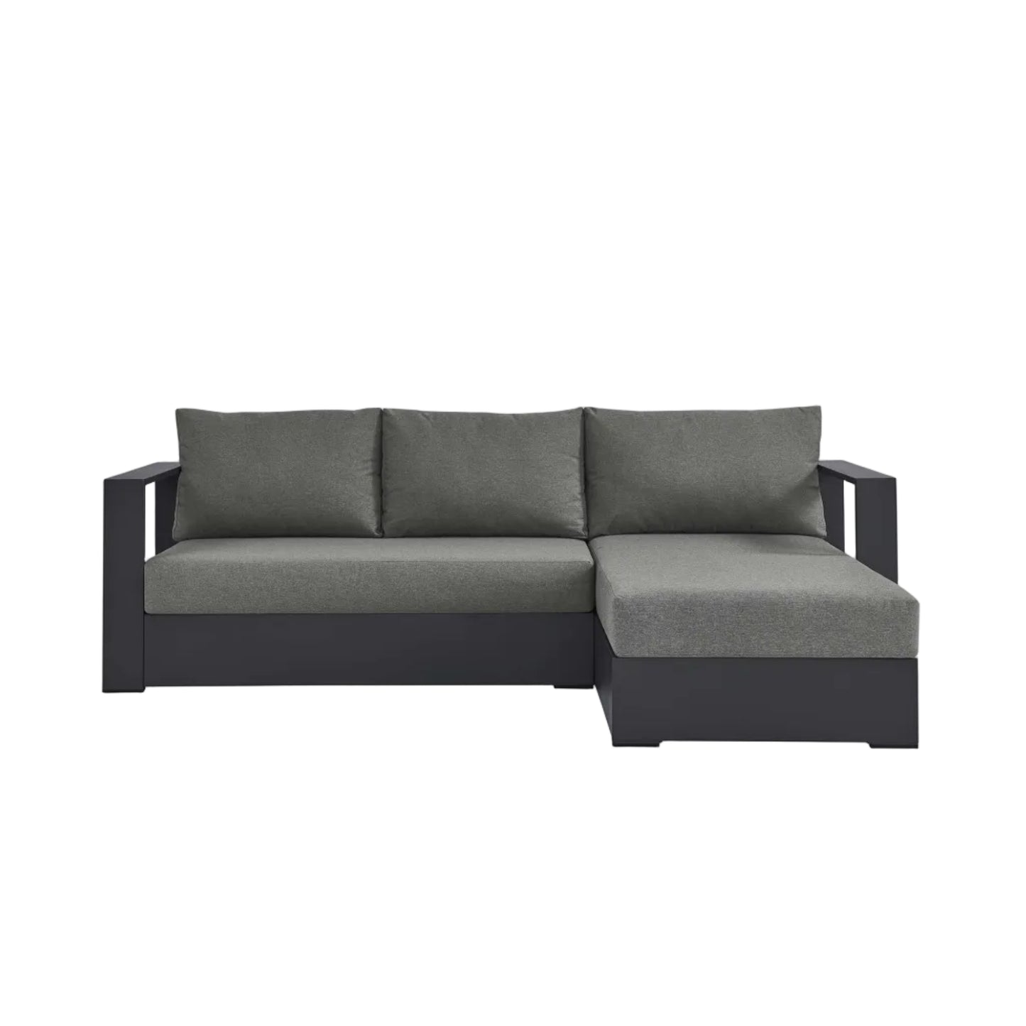 Modway Tahoe 2-Piece Outdoor Aluminum Chaise Sectional Sofa
