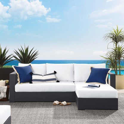Modway Tahoe 2-Piece Outdoor Aluminum Chaise Sectional Sofa