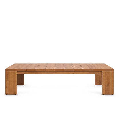 Tahoe 2-Piece Outdoor Patio Acacia Wood Sofa and Coffee Table Set by Modway