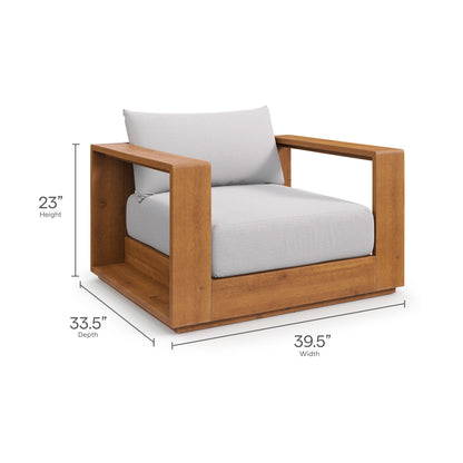 Tahoe 3-Piece Outdoor Patio Acacia Wood Furniture Set by Modway