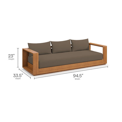 Tahoe 5-Piece Outdoor Patio Acacia Wood Furniture Set by Modway