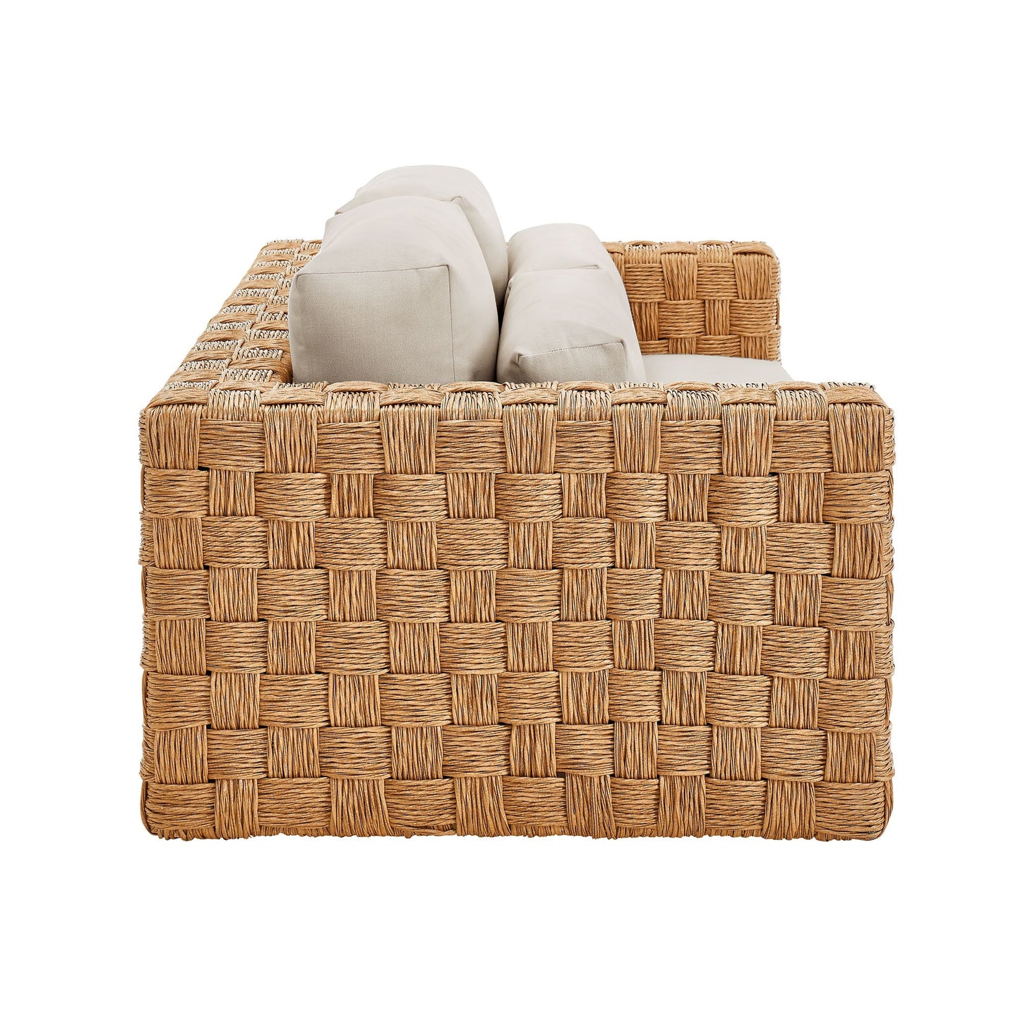 Thames Outdoor Patio Wicker Loveseat