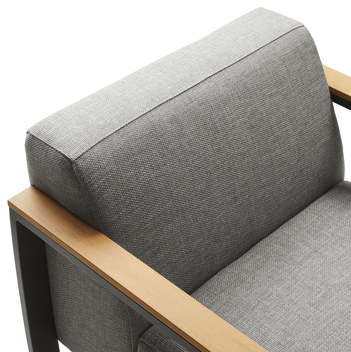 Sauve Outdoor Patio Armchair by Modway – Powder‑Coated Aluminum, Water‑Resistant Cushions & Plastic Wood Armrests