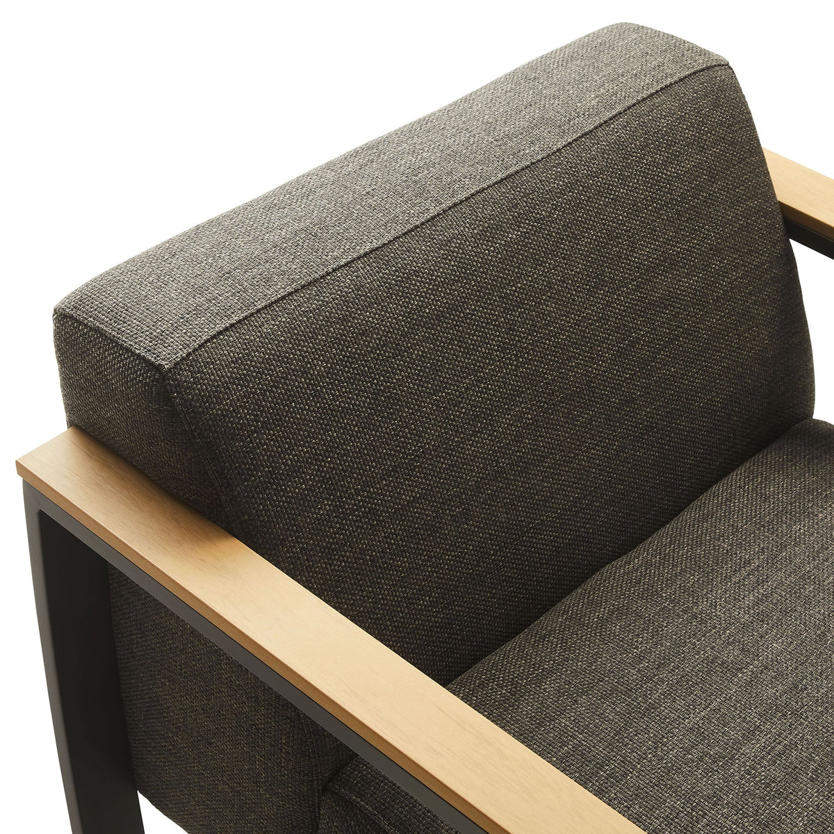 Sauve Outdoor Patio Armchair by Modway – Powder‑Coated Aluminum, Water‑Resistant Cushions & Plastic Wood Armrests