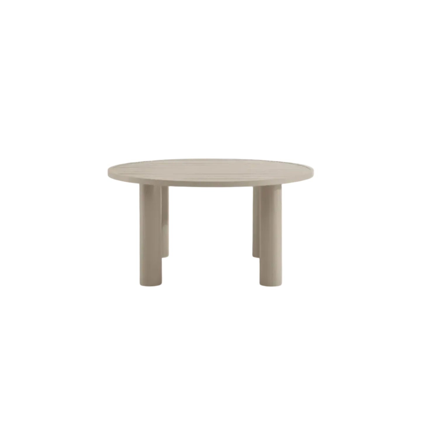 Nautica Outdoor Patio 60" Round Aluminum Dining Table