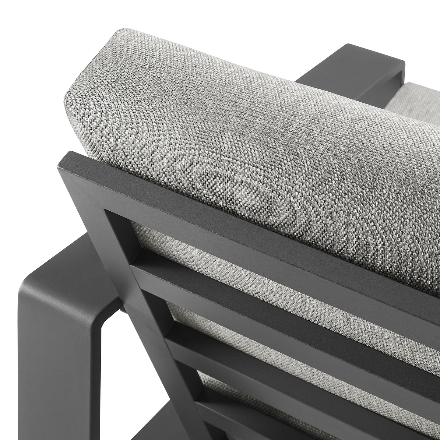 Lirienne Outdoor Patio Aluminum Faux Wood Armchairs Set of 2