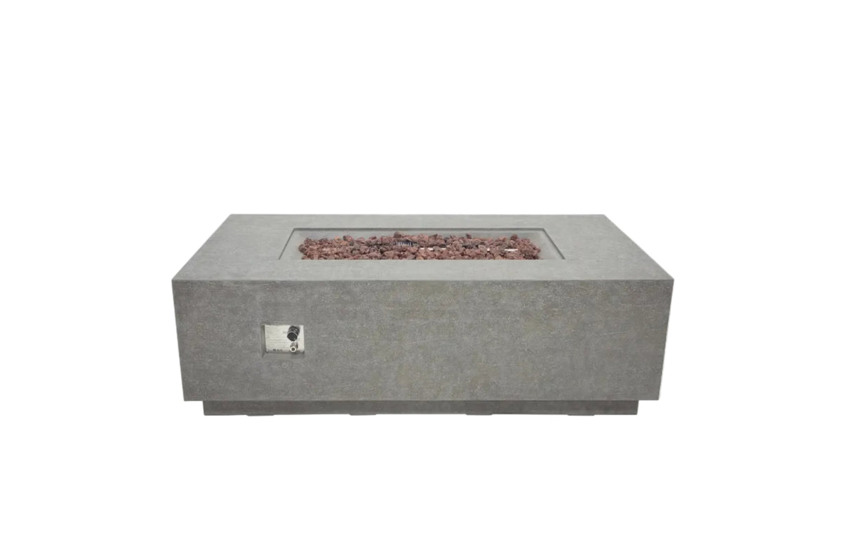 Elementi Andes Fire Table - Light Gray