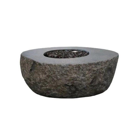 Boulder 43" Cast Concrete Fire Pit by Elementi – 45,000 BTU