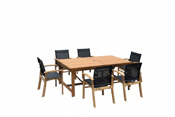 Leyland Lot Table and Fortuna Arm Chairs Dining set