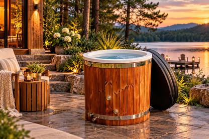1‑Person Cold Plunge Tub - Scandinavian ThermoWood® & Fiberglass