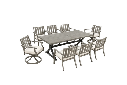 Azur 82.5"  Rectangular Outdoor Dining Set with Sunbrella® Cushions