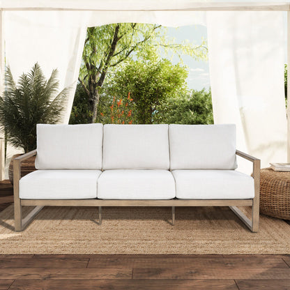 Hamarto 6 Pieces Aluminum Patio Lounge Sofa Set With Ottoman