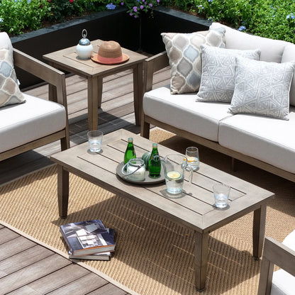 Harmonti Patio 5-Piece Aluminum Swivel Conversation Sofa Set With Cushions