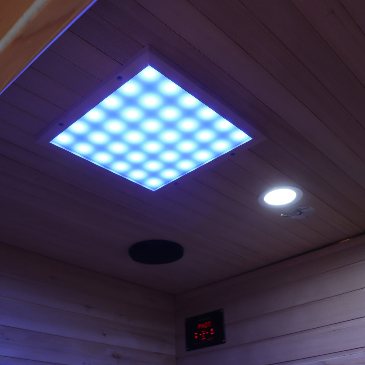 Tremblant 2‑Person Sauna – Canadian Hemlock, Low‑EMF Infrared Heat, Bluetooth Audio & LED Chromatherapy