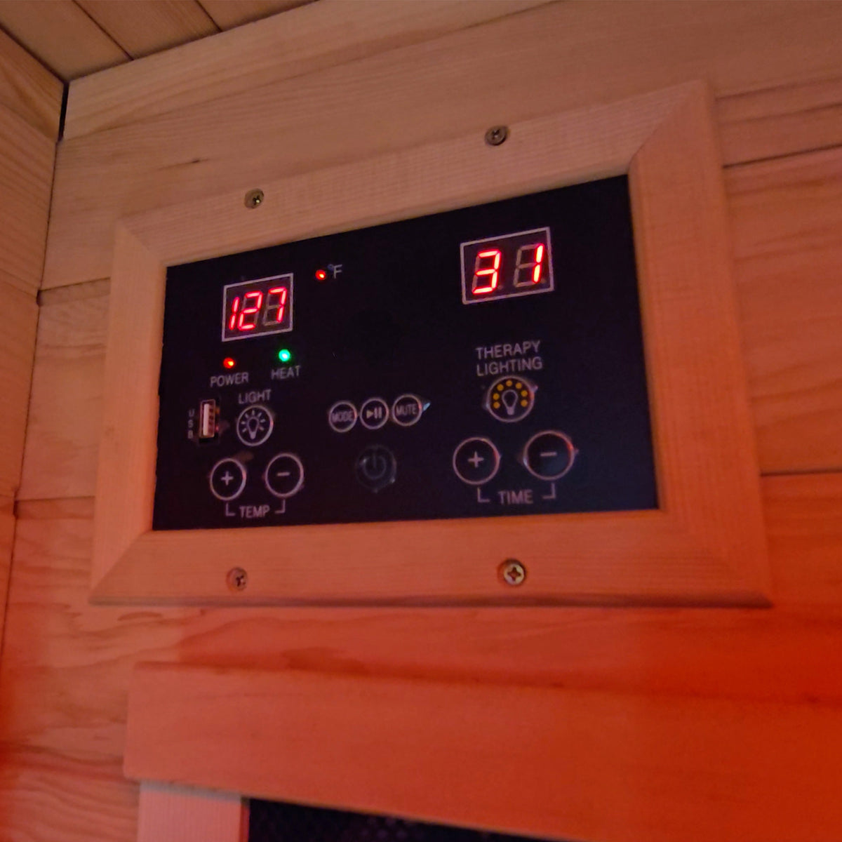 Tremblant 2‑Person Sauna – Canadian Hemlock, Low‑EMF Infrared Heat, Bluetooth Audio & LED Chromatherapy