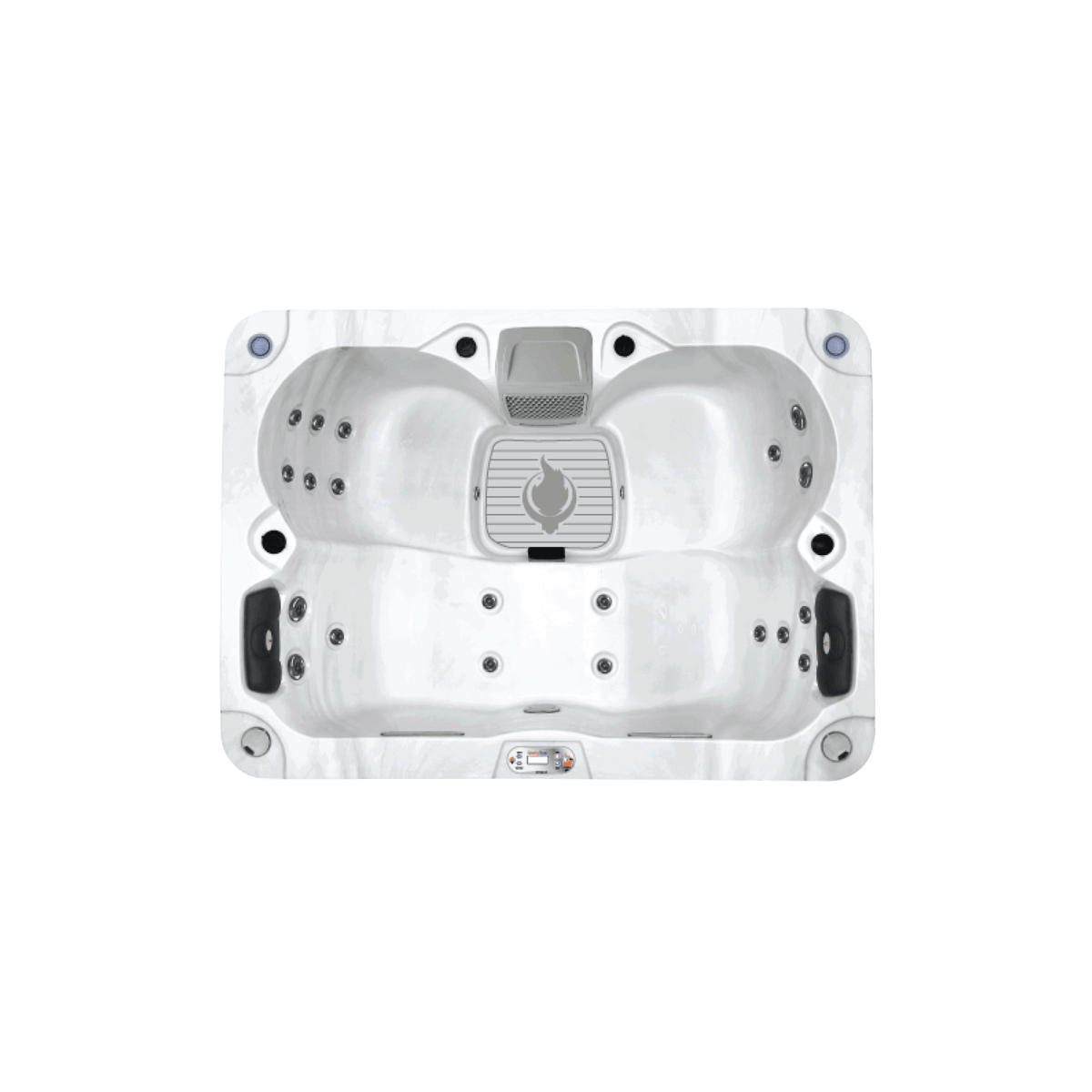 Liberty Spas LYS4000 – 4‑Seat Plug & Play Lounger Spa with Glacier, Ozone & UV Water Purification