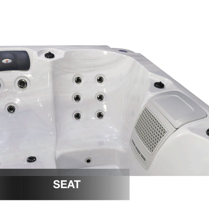 Liberty Spas LYS4000 – 4‑Seat Plug & Play Lounger Spa with Glacier, Ozone & UV Water Purification