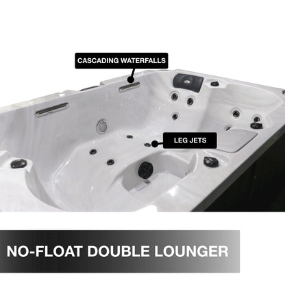 Liberty Spas LYS4000 – 4‑Seat Plug & Play Lounger Spa with Glacier, Ozone & UV Water Purification