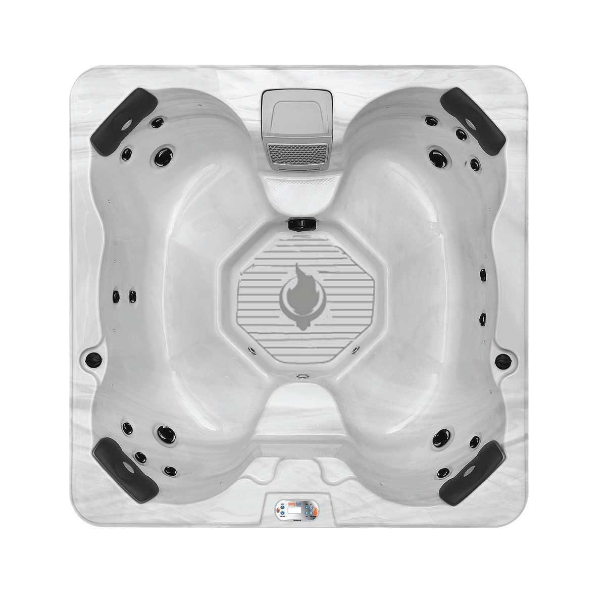 Liberty Spas LYS4500 – 4–6 Person Plug‑In Hot Tub with 18 Hydrotherapy Jets, Glacier Filtration & Ozone System