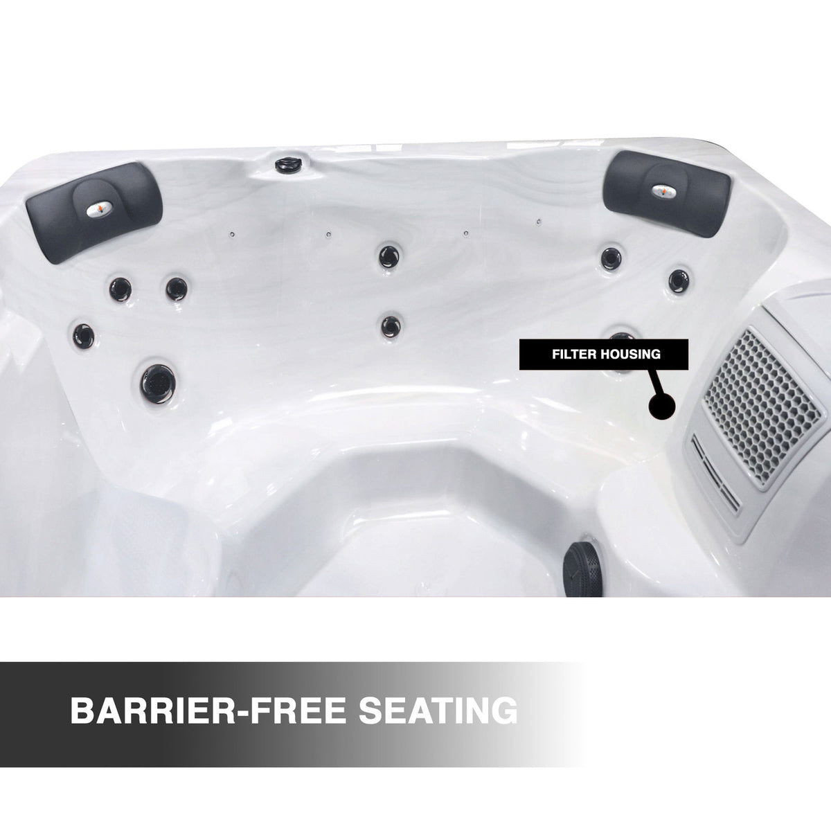 Liberty Spas LYS4500 – 4–6 Person Plug‑In Hot Tub with 18 Hydrotherapy Jets, Glacier Filtration & Ozone System