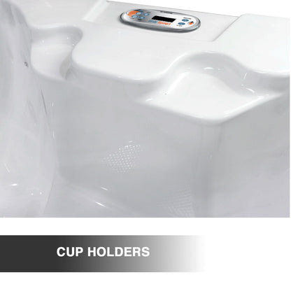 Liberty Spas LYS4500 – 4–6 Person Plug‑In Hot Tub with 18 Hydrotherapy Jets, Glacier Filtration & Ozone System