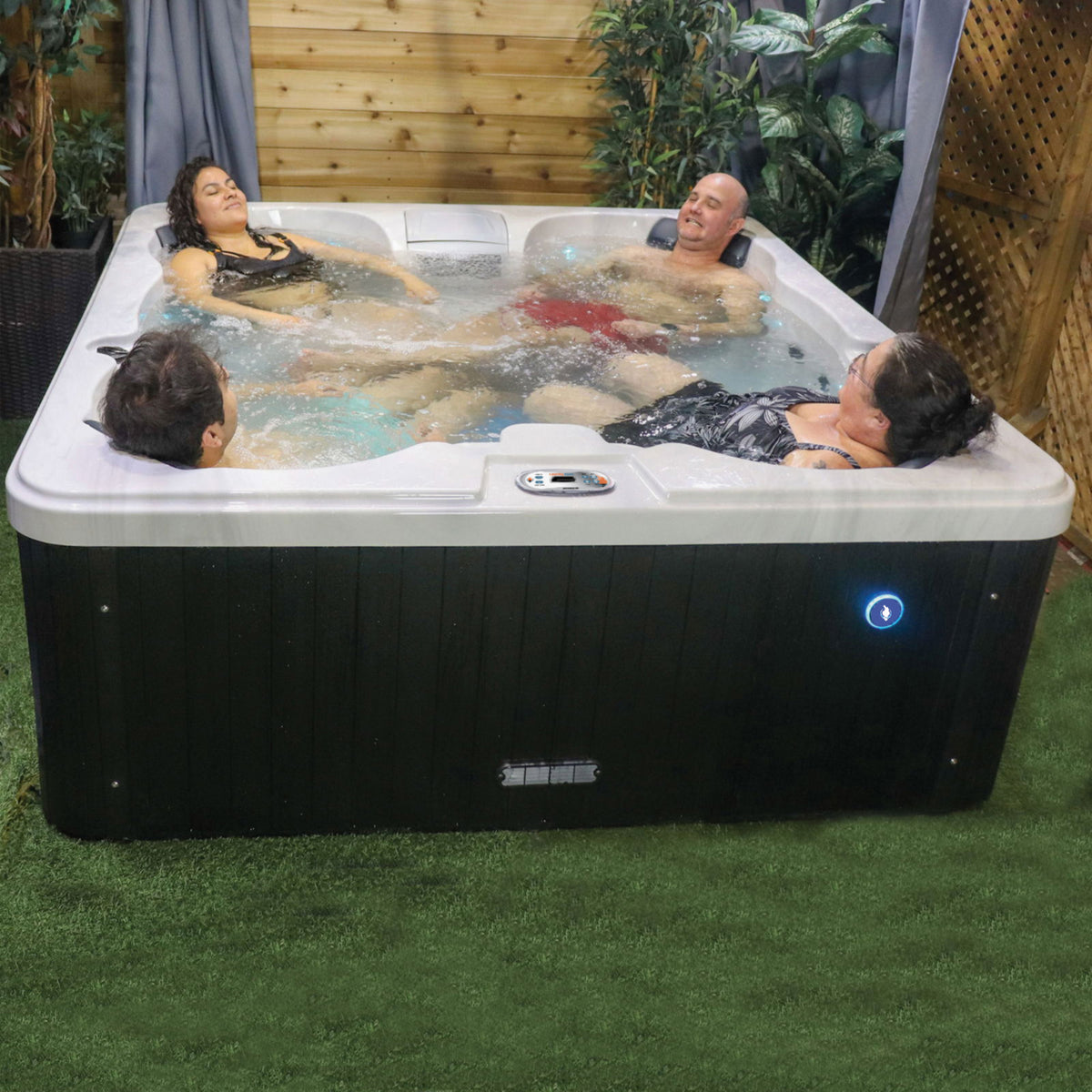 Liberty Spas LYS4500 – 4–6 Person Plug‑In Hot Tub with 18 Hydrotherapy Jets, Glacier Filtration & Ozone System