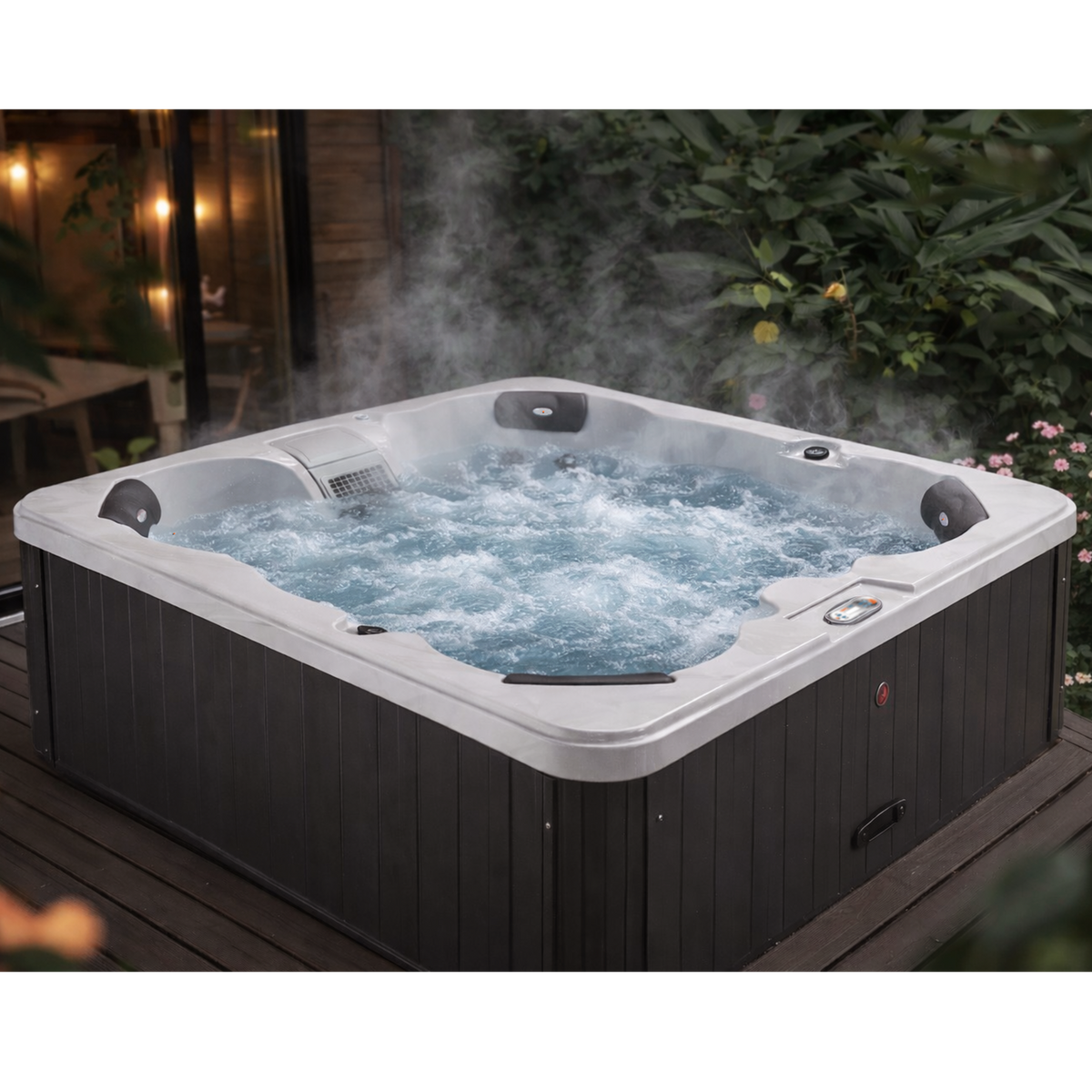 Liberty Spas LYS4500 – 4–6 Person Plug‑In Hot Tub with 18 Hydrotherapy Jets, Glacier Filtration & Ozone System