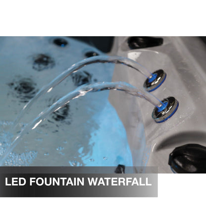 Liberty Spas LYS5000 – 6‑Seat Hot Tub with Glacier Filtration, A03P Purification & LED Waterfall System