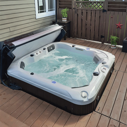 Liberty Spas LYS5000 – 6‑Seat Hot Tub with Glacier Filtration, A03P Purification & LED Waterfall System