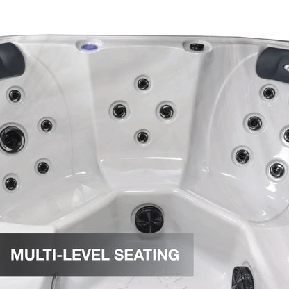 Liberty Spas LYS5000 – 6‑Seat Hot Tub with Glacier Filtration, A03P Purification & LED Waterfall System