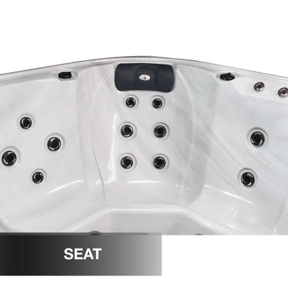 Liberty Spas LYS5000 – 6‑Seat Hot Tub with Glacier Filtration, A03P Purification & LED Waterfall System