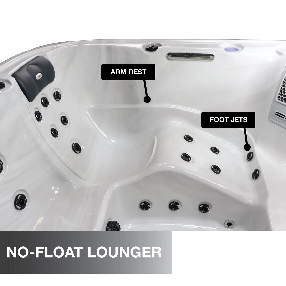 Liberty Spas LYS5000 – 6‑Seat Hot Tub with Glacier Filtration, A03P Purification & LED Waterfall System