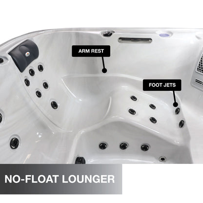 Liberty Spas LYS5000 – 6‑Seat Hot Tub with Glacier Filtration, A03P Purification & LED Waterfall System