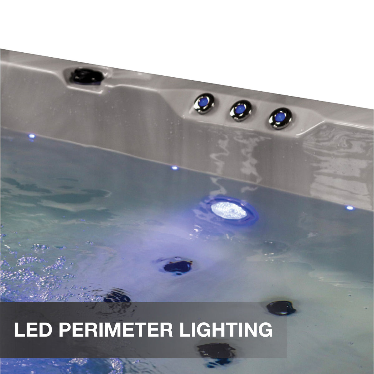 Liberty Spas LYS6000 – 6‑Seat Lounger Spa with Glacier, Ozone & UV Water Purification