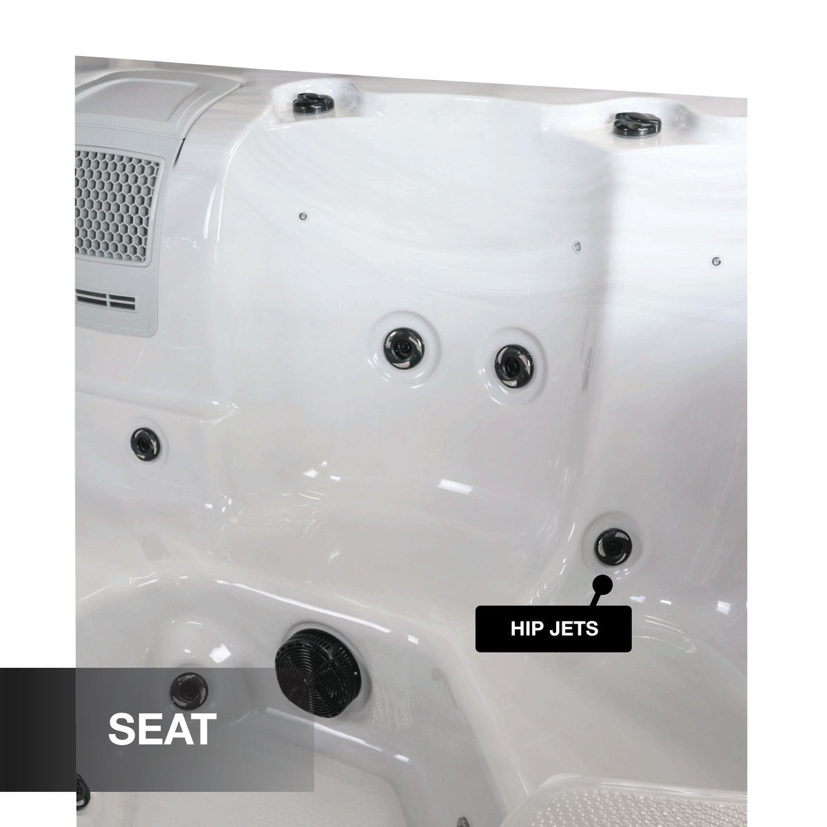 Liberty Spas LYS6000 – 6‑Seat Lounger Spa with Glacier, Ozone & UV Water Purification