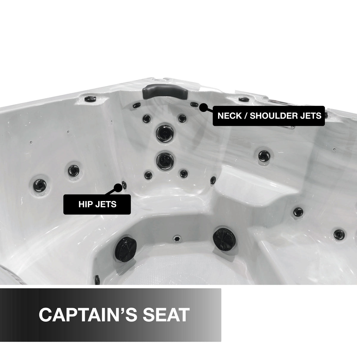 Liberty Spas LYS7000 – 7‑Person Open‑Seating Spa with Glacier, Ozone & UV Water Purification