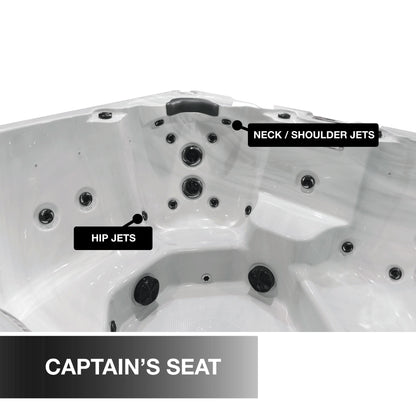 Liberty Spas LYS7000 – 7‑Person Open‑Seating Spa with Glacier, Ozone & UV Water Purification