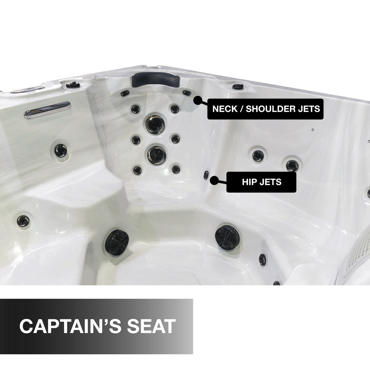 Liberty Spas LYS7000 – 7‑Person Open‑Seating Spa with Glacier, Ozone & UV Water Purification