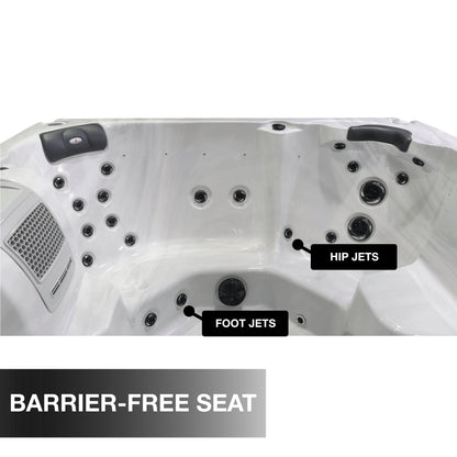 Liberty Spas LYS7000 – 7‑Person Open‑Seating Spa with Glacier, Ozone & UV Water Purification