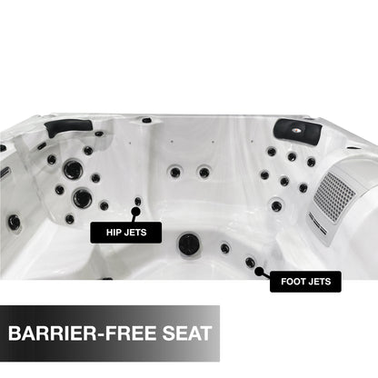 Liberty Spas LYS7000 – 7‑Person Open‑Seating Spa with Glacier, Ozone & UV Water Purification