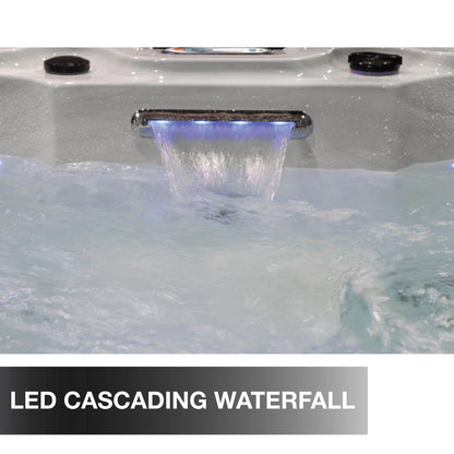 Liberty Spas LYS7000 – 7‑Person Open‑Seating Spa with Glacier, Ozone & UV Water Purification
