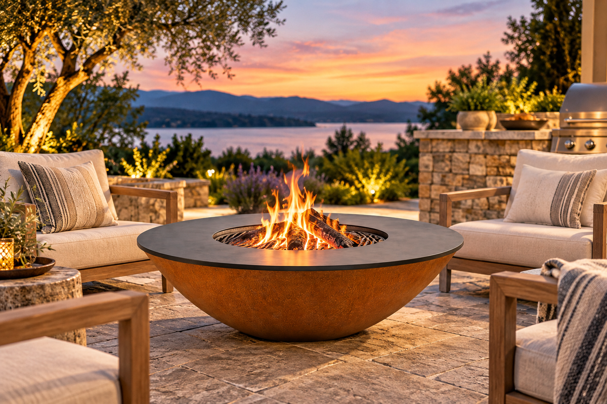 Arteflame Classic 40" Fire Pit with Cooktop