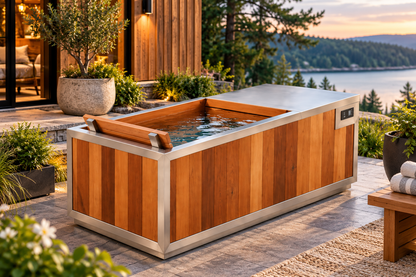FINNMARK SoulCold™ 1‑Person Cold & Hot Plunge – Stainless Steel Tub with Chiller & Heater