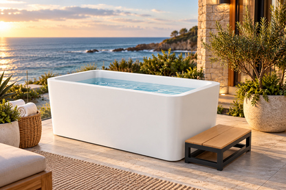 RevX Acrylic X Tub Cold Plunge + LUX High Performance Chiller and Filtration System